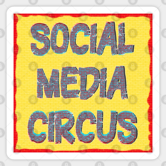Humorous Social Media Circus meme Sticker by PlanetMonkey